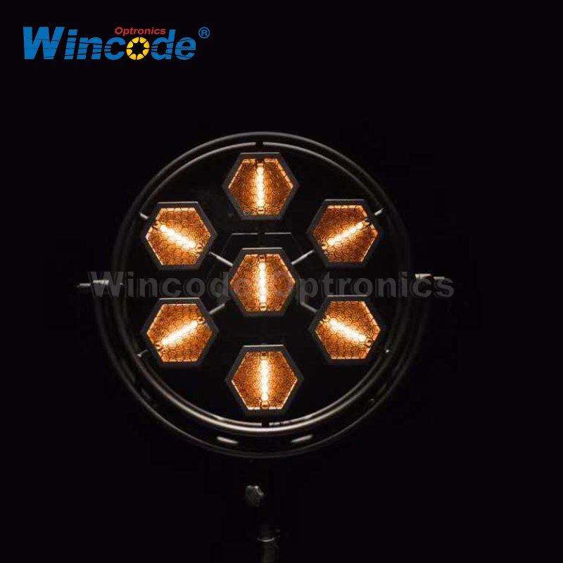 Lumière stroboscopique rétro pixel 7×60W LED 